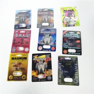 Wholesale Man Sex Paper Card Blister Pack Packaging Burro Rhino Black Mama Packing Single Double Hole from china suppliers