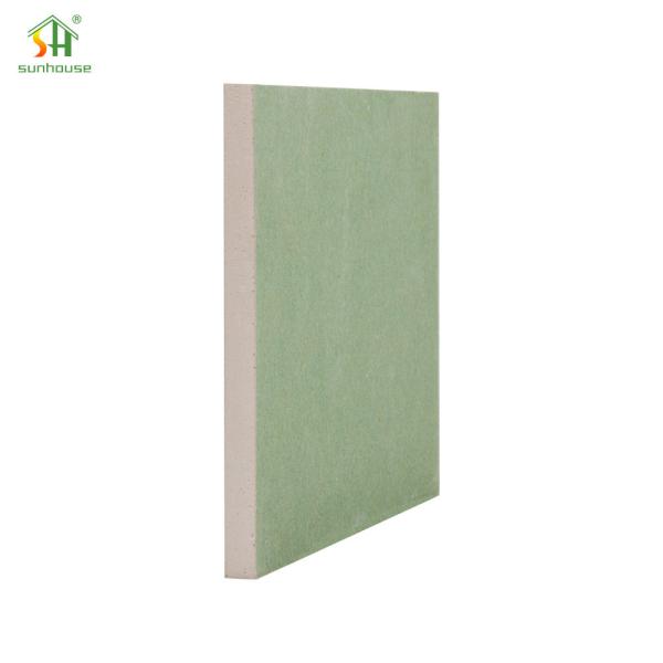 Green 12mm Moisture Resistant Plasterboard 1220x2440mm Partition Green Paper