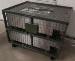 Customized Color Warehouse Metal Storage Bins IBC Wire Pallet Cage Container