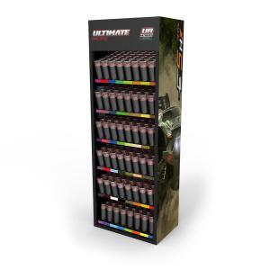 Wholesale Aerosol Paint Steel Display Stands Floor Shelf Display With Customized Logo from china suppliers