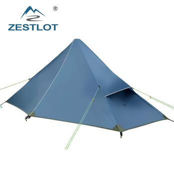 1 Person 3 Season 20D Nylon Ultralight Backpacking Tent For Camping Hiking