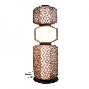 Wholesale Decorative Rattan Standing Lamp 3500K CCT For Hotel Residential from china suppliers