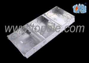 Wholesale Electrical Metallic Ceiling Outlet Box Covers 1 + 1 + 1 Gang Conduit from china suppliers