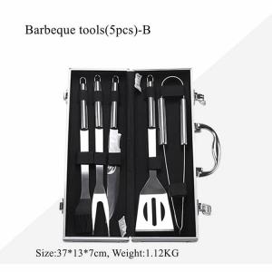China Easily Cleaned 0.5FT Camping BBQ Utensils 44mm Barbeque Utensils Kit on sale