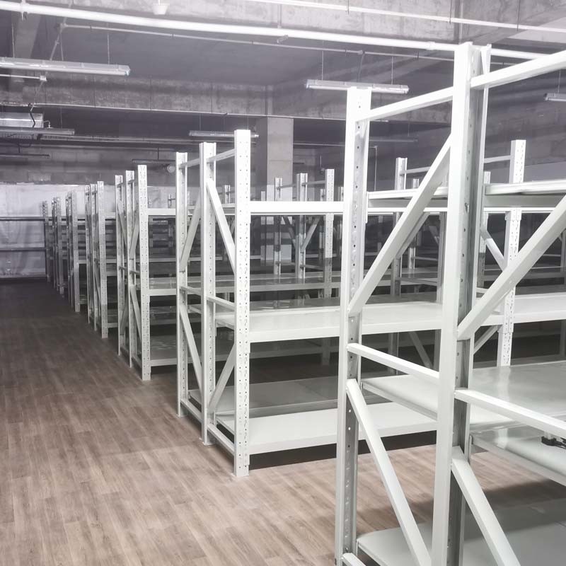 5 Shelves Boltless And Rivet Storage Racks Custom Warehouse Racking