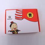 Glossy Art Paper Custom Clothing Packaging Boxes Hot Foil Stamping Lid And