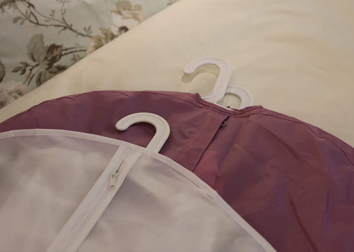 Suit dress covers home storage protect cover travel bag durable customized oxford fabric purple green