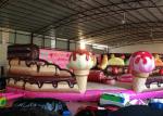 Inflatable Cake Toddler Bounce House , Inflatable Jumping Castle Quadruple