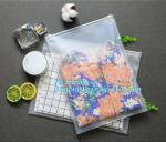 Flat Pouch Bag Type Clear PVC Plastic Slider k bag, swimwear packaging eva bags