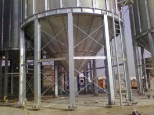Wholesale Animal Feed Stainless Steel Grain Bin Silos / Hot Galvanized Metal Grain Silo from china suppliers