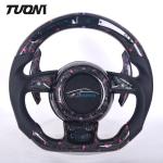 Audi A3 A4 A5 A6 A7 Forged Carbon Fiber Steering Wheel LED Perforated Leather