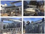 High quality ultra modern prefab homes in light gauge steel frame prefab house