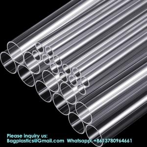 China Acrylic Tube, Clear Plastic Pipe Tube 15.5'' Length Clear PVC Pipe Round Polycarbonate Tubing Chemical Resistant on sale