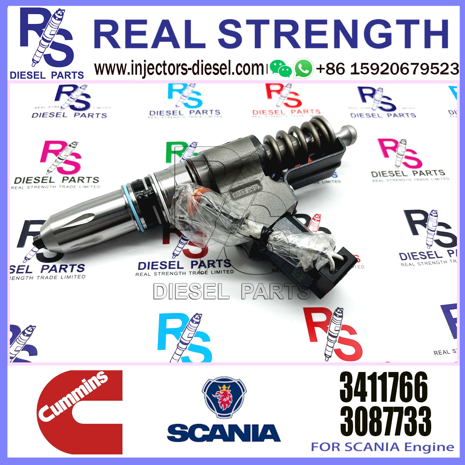 5235600 Common Rail Diesel Engine Fuel Injector 4991754 5235575 5235580