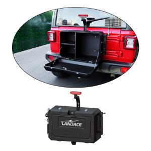 Wholesale 4x4 Accessories Rear Side Door Storage Box for Jeep Wrangler Aluminum Alloy from china suppliers