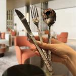 Stainless Steel Cutlery Set-Spoon Fork Knife Dinnerware Eco-Friendly Metal