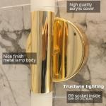 Modern metal tube pipe up down LED wall lamp light sconce Bedroom foyer washroom