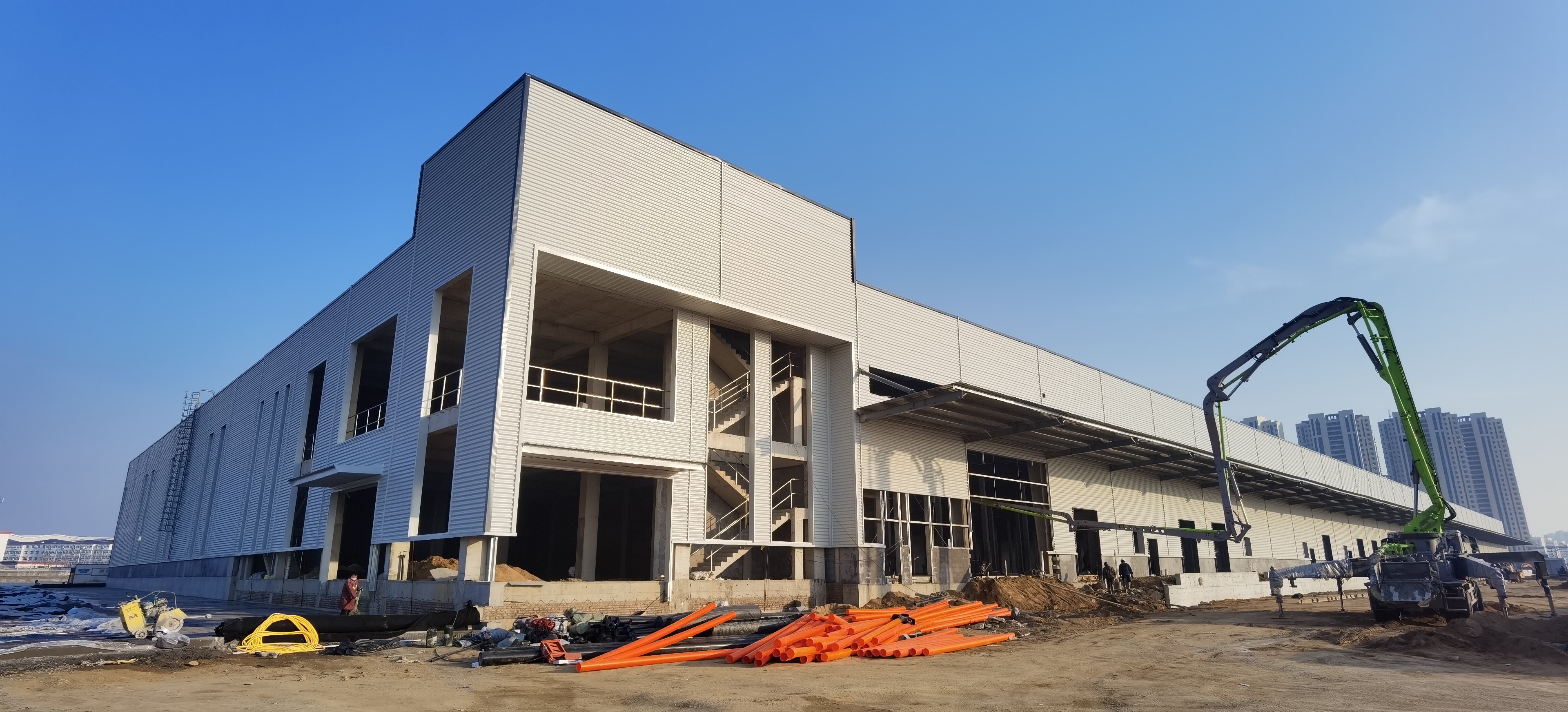 Pre Engineered steel structure workshop factory Light Weight High Quality