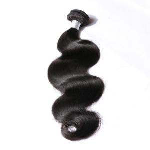 Wholesale Natural Black Peruvian Human Hair Body Wave 100% Original Virgin Hair Wefts from china suppliers