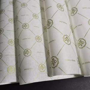 Wholesale Gold Logo Acid Free Fancy Art Paper Greeting Card Offset Kraft Tissue Packaging Paper from china suppliers
