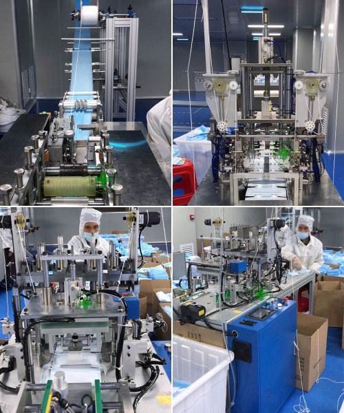 220v Voltage Mask Production Machine Face Mask Making Machine 100 - 120pcs/Min