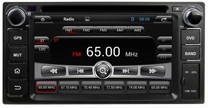 Ouchuangbo Android 4.2 Sat Nav DVD Radio for Toyota Vios Avanza 2003-2010 with GPS USB iPod OCB-6229C