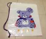 Hotel Travel Biodegradable Laundry Bags Customized Logo Drawstring