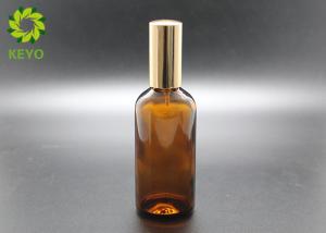 Wholesale 1Oz Glass Empty Foundation Bottle With Gold Aluminum Cap In Amber Color from china suppliers