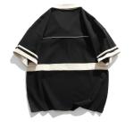 Small Moq Clothing Manufacturers Men'S Half Sleeve Print T Shirt With Zipper