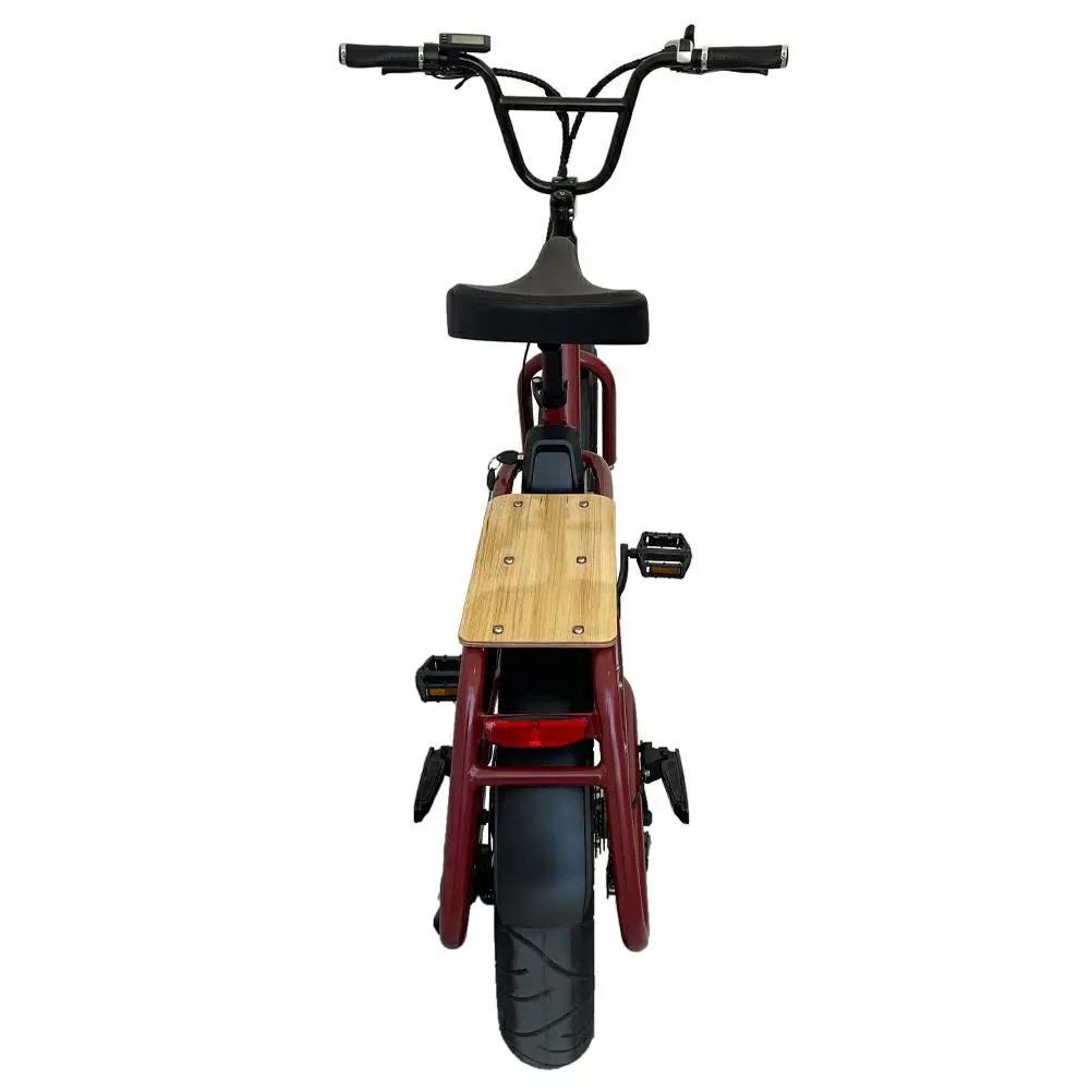 Rear Hub Motor Electric Cargo Bike 24 Inch Fat Tire Cargo Ebike 7 Speed 48V 500W / 750W