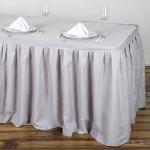 Solid Color Disposable Plastic Table Skirts