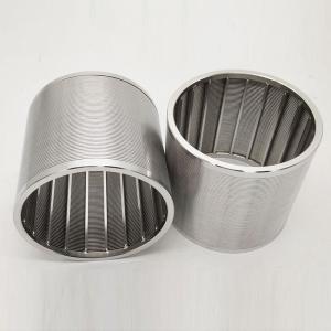 China Industrial Stainless Steel Wedge Wire Mesh Cylinder Johnson Filter Screen on sale