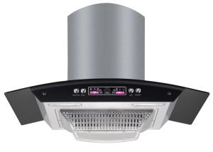 Wholesale SASO Certificated Ventless Curved Glass Cooker Hood For Kitchen from china suppliers
