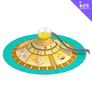 Wholesale 3.5M Volcano Slip And Slide Playground Equipment Indoor Commercia High Safety from china suppliers