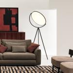 Modern Minimalist Art White Black LED Floor Lamp Nordic Living Room Decoration
