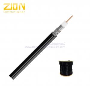 China Low Loss 18 AWG CCS RG6 Coaxial Cable CMR Rated PVC 75 Ohm for Ethernet on sale