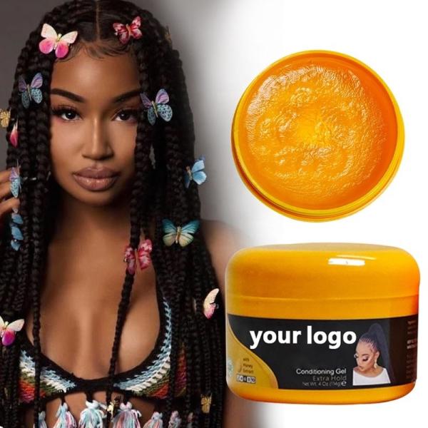 Private Label Braid Gel for Unisex Extra Strong Extreme Hold and All Natural