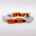 Screw Top 38mm Plastic Bottle Caps Metal Jar Lids Gold Aluminum Shell OEM