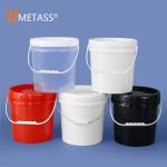 Round Paint Custom Printed Plastic Bucket for Packaging Container Logo