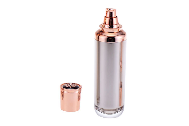 Golden Color Empty 20ml Acrylic Cosmetic Set Bottle