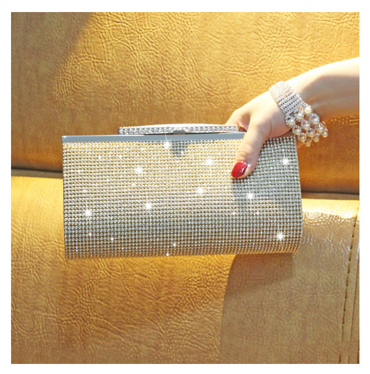 Minibook Fashion Handbag Customize Diamond Shoulder Bag for Annual Evening Party