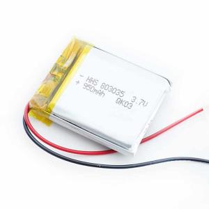 Wholesale MSDS PL803035 950mAh 3.7Volt Deep Cycle Polymer Battery from china suppliers