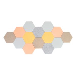 Wholesale Customized Hexagon Polyester Fiber Sound Proof Acoustic Wall Panels from china suppliers