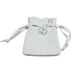 White Suede Jewellery Fabric Drawstring Gift Bags 9x12cm With Logo
