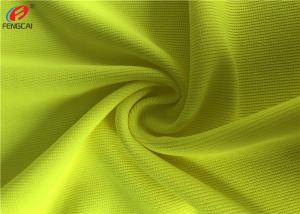 Wholesale 100% Polyester Fluorescent Material Fabric Weft Knitting Dry Fit Golf Polo Shirt Fabric from china suppliers