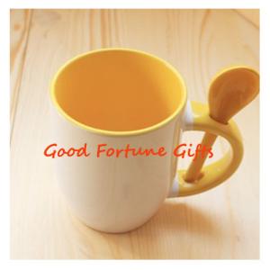 Wholesale Promotion Colourful Mugs With Spoon from china suppliers