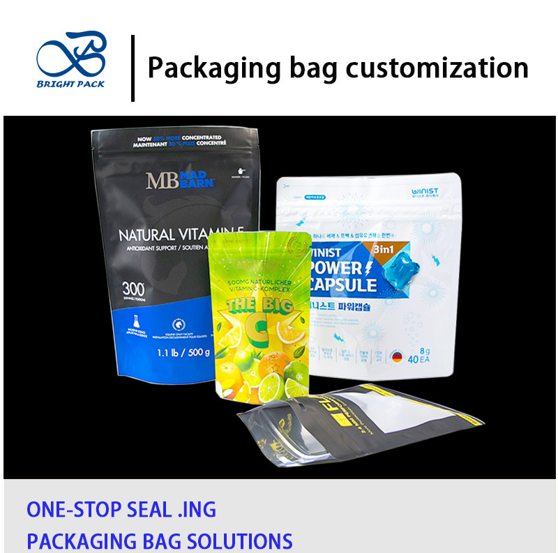 6x8 8x10 9x12 Empty Zipper Lock Food Packaging Custom Printing Food Fruit Window