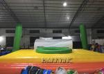 Spain Commercial Grade PVC Inflatable Beach Volleyball Bossaball Court For Bench