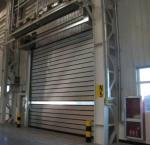 Aluminum High Speed Spiral Door Fast Action 380V 50Hz Industrial Remote Control