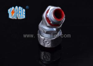 Wholesale Liquidtight Flexible Conduit And Fittings , Liquid Tight 90 Degree Angle Connector Zinc from china suppliers